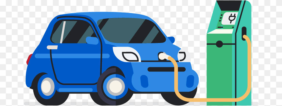 Electric Car, Transportation, Vehicle, Machine, Gas Pump Free Png