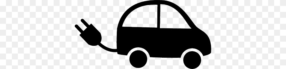 Electric Car, Stencil, Adapter, Electronics, Silhouette Free Png Download