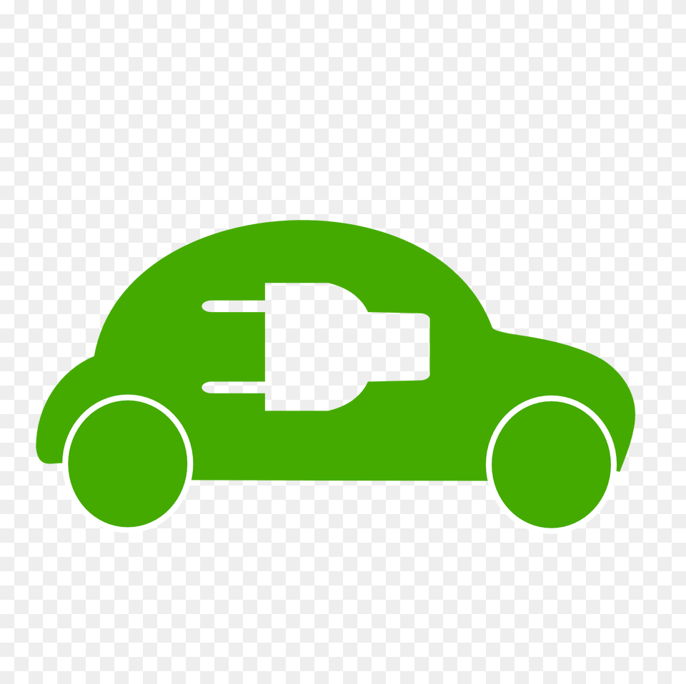 Electric Car, Green, Grass, Plant, Device Png Image