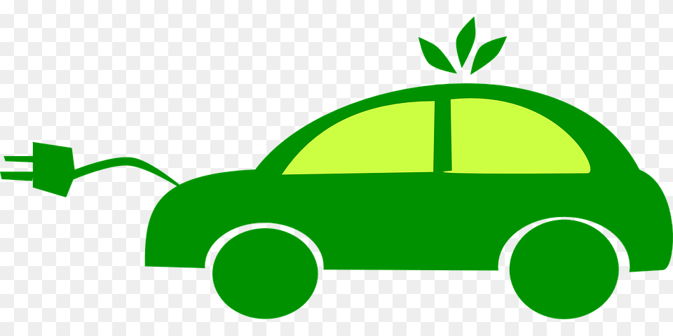 Electric Car, Green, Grass, Plant, Device Png