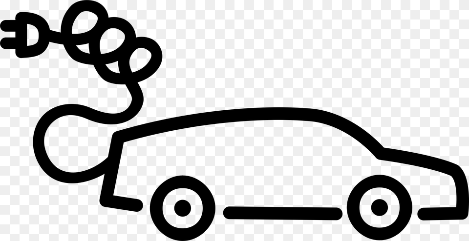 Electric Car, Gray Png Image