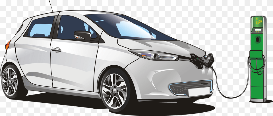 Electric Car Electric Car Charging, Vehicle, Transportation, Machine, Wheel Free Transparent Png