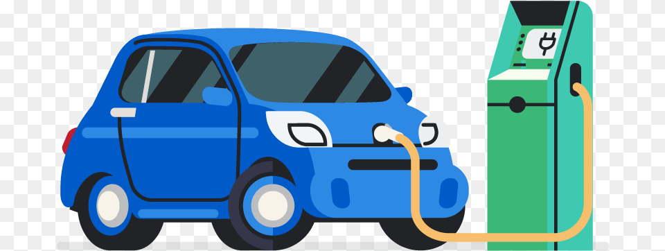 Electric Car Electric Vehicles, Transportation, Vehicle, Machine, Gas Pump Free Png Download