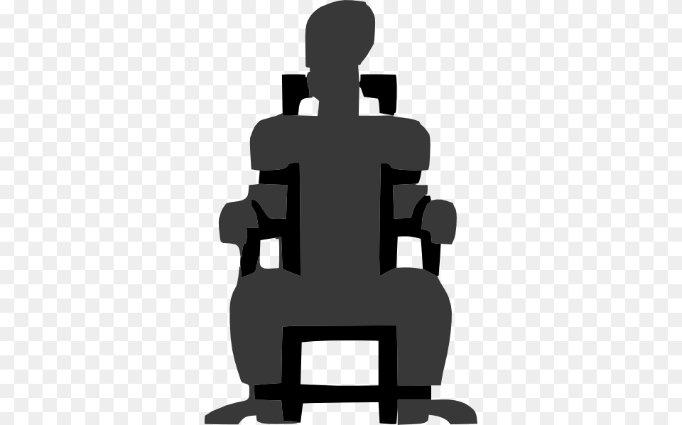Electric Chair Clip Art Electric Chair Vector, Furniture, Silhouette, Adult, Male Free Png Download