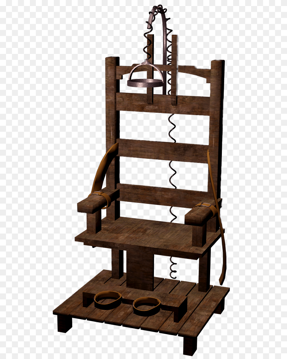 Electric Chair With Shackles, Furniture, Bronze, Crib, Infant Bed Free Png Download