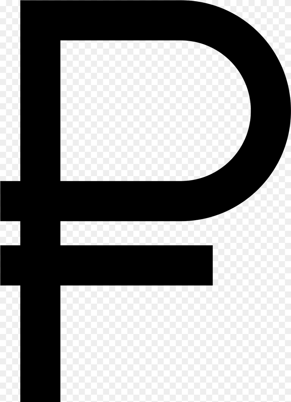 Electric Current Symbol Svg Icon Download Ruble Sign, Gray Free Png