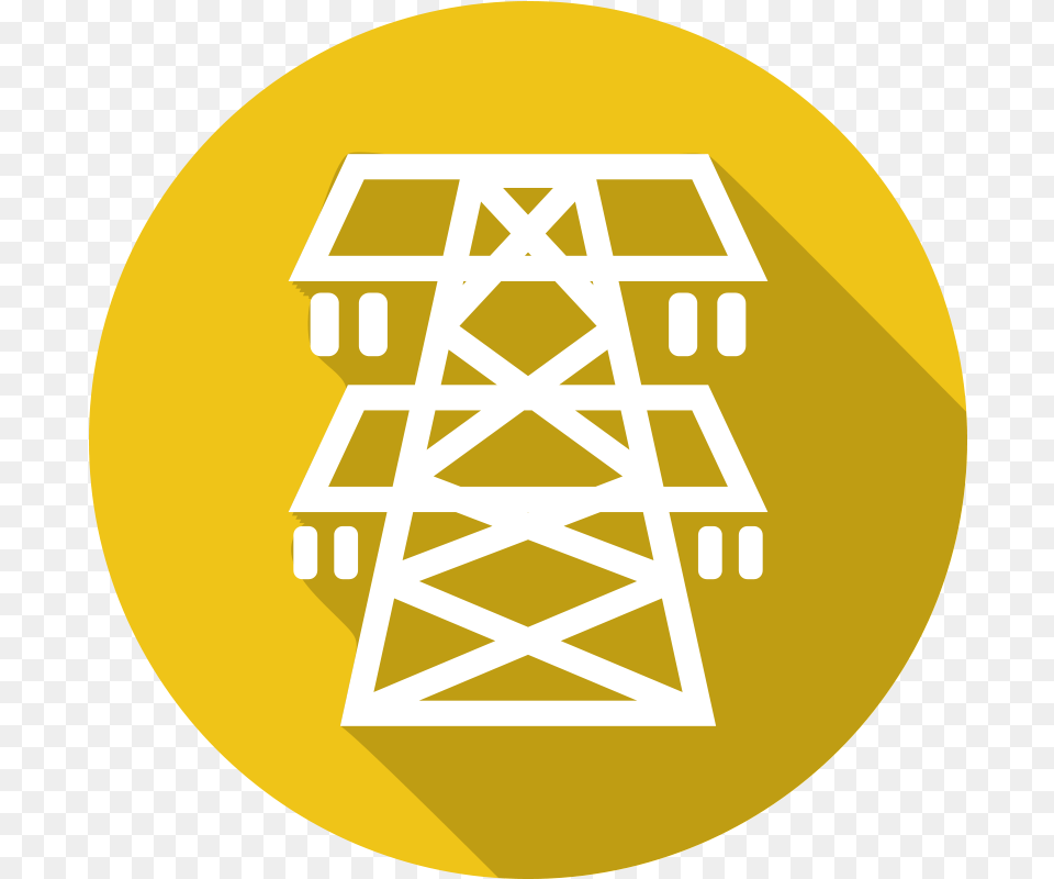 Electric Electricity Tower Icon, Cable, Power Lines, Electric Transmission Tower Free Png