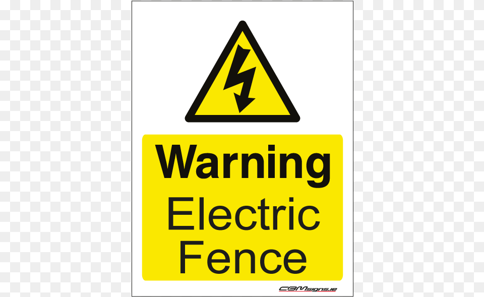 Electric Fence Warning Electric Fence Safety Sign, Symbol, Road Sign Free Png
