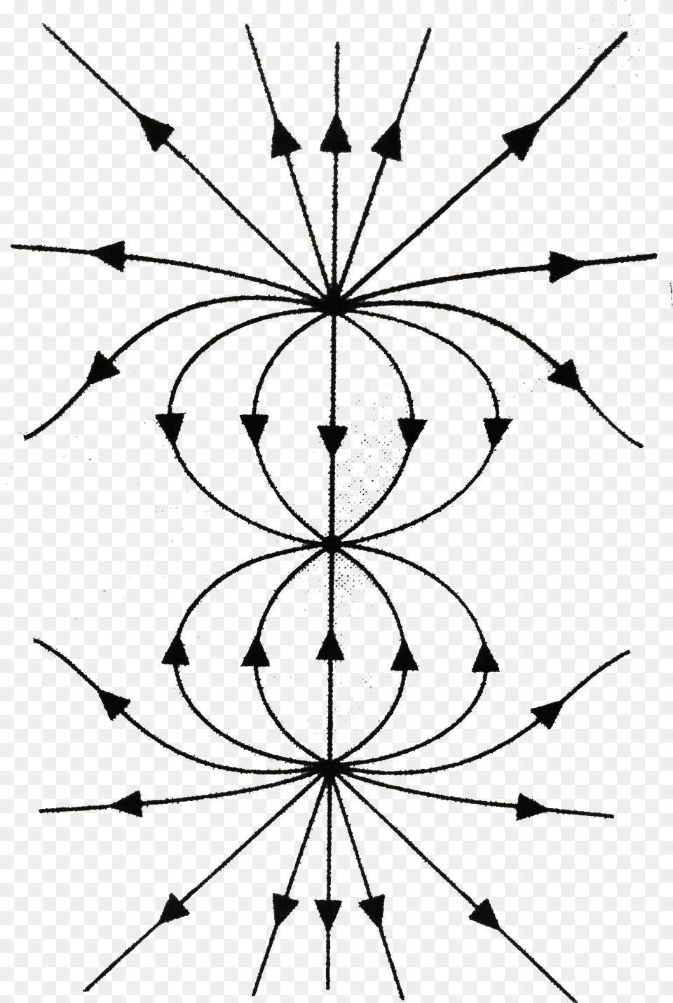 Electric Field Lines Three Charges, Cross, Symbol, Chandelier, Lamp Png