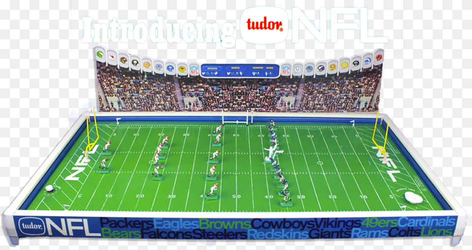 Electric Football 1967 Tudor Nfl 620 Game Soccer Specific Stadium, Field, People, Person, Architecture Png Image