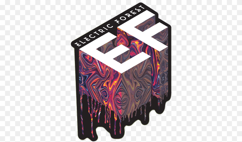 Electric Forest Acid Drip Sticker Electric Forest, Art, Graphics, Book, Publication Png Image