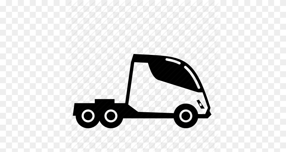 Electric Green Road Semi Tesla Transport Truck Icon, Transportation, Vehicle, Moving Van, Van Png Image
