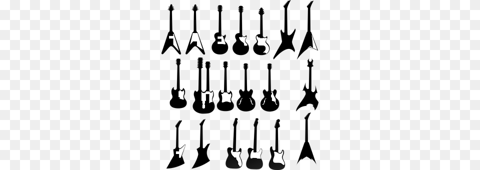 Electric Guitar Silhouette, Text, People, Person Png Image