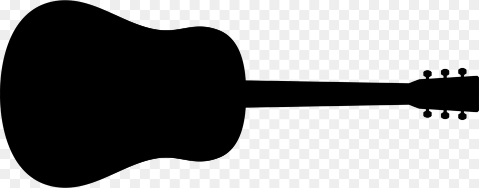 Electric Guitar Acoustic Guitar Classical Guitar Silhouette Gray Free Png Download