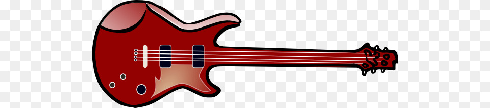 Electric Guitar Clip Art Vector, Bass Guitar, Musical Instrument Png Image