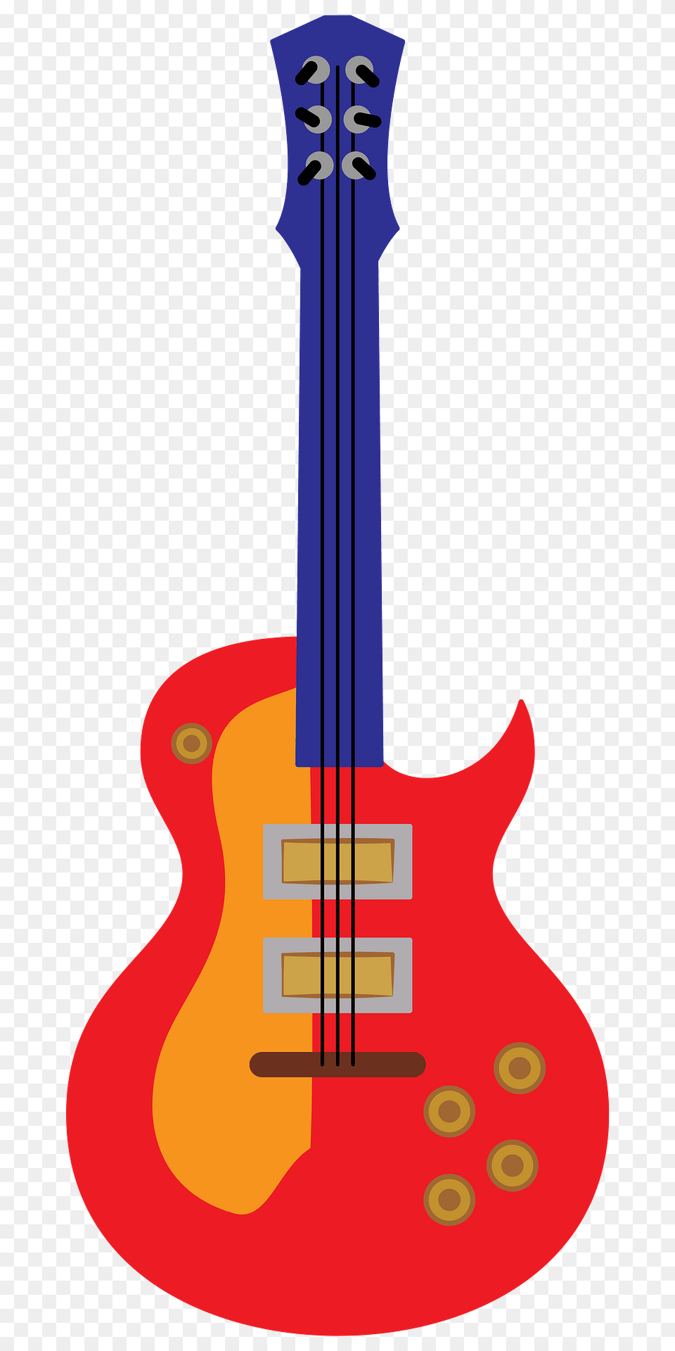 Electric Guitar Clipart, Bass Guitar, Musical Instrument Png