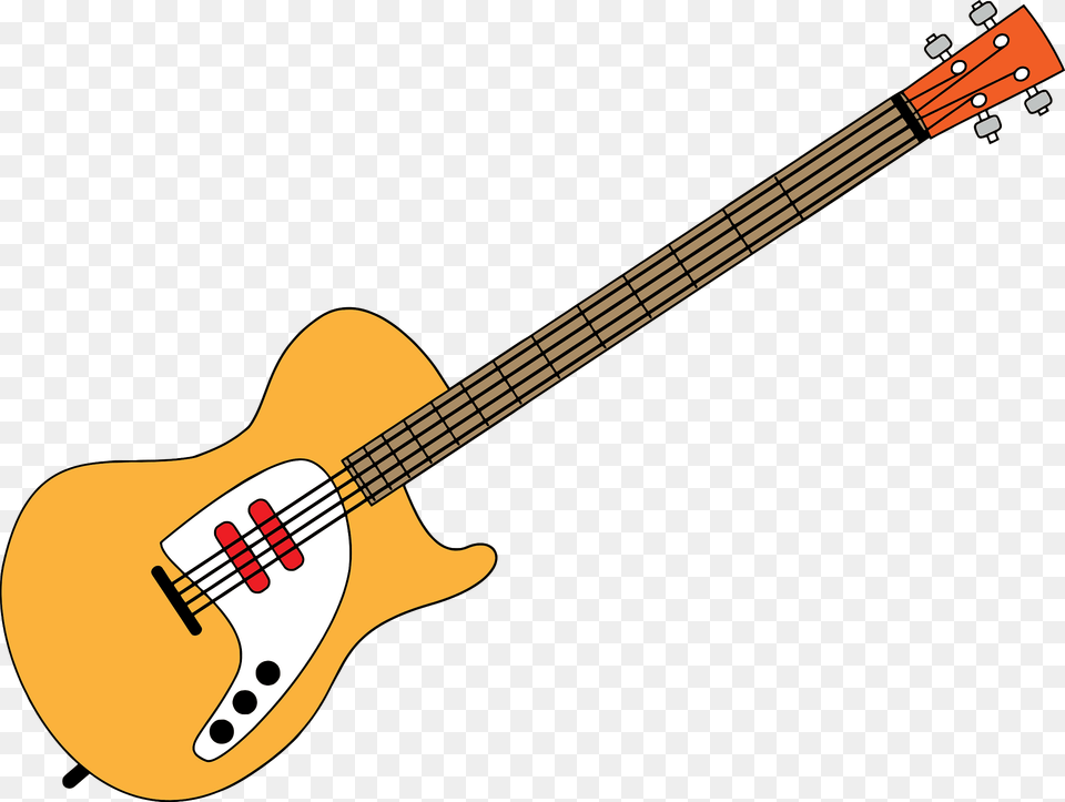 Electric Guitar Clipart, Bass Guitar, Musical Instrument Free Png