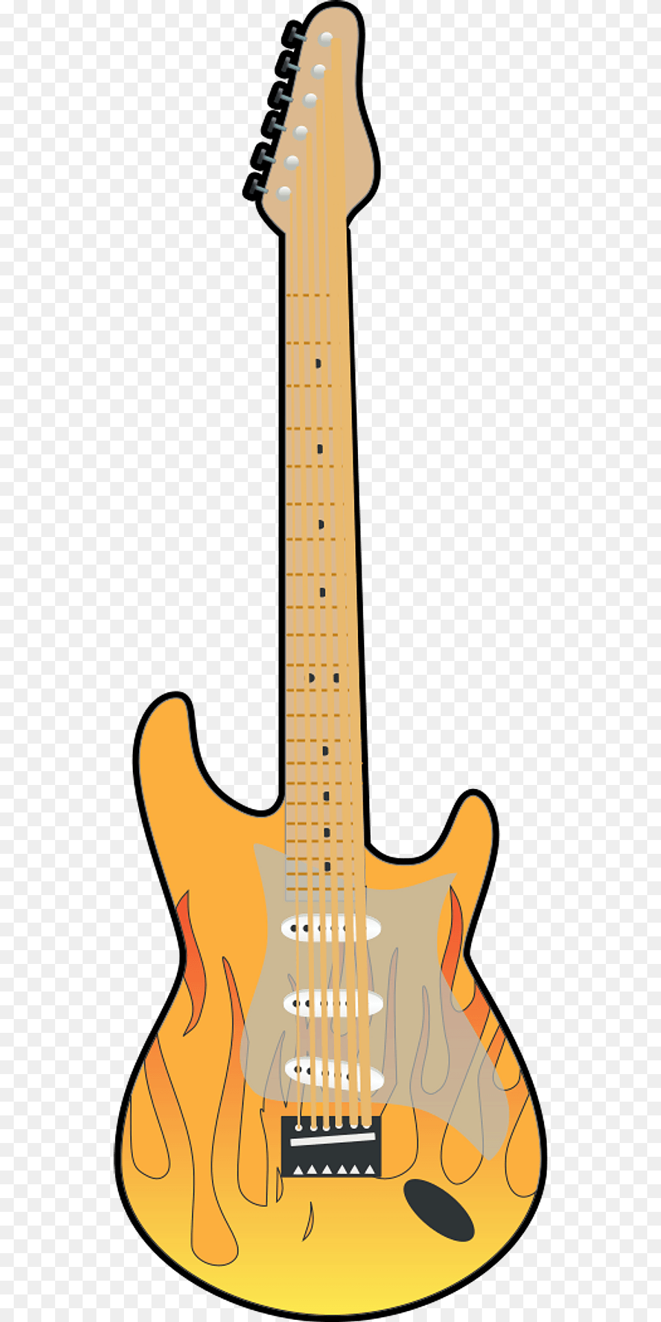 Electric Guitar Clipart, Bass Guitar, Musical Instrument Png