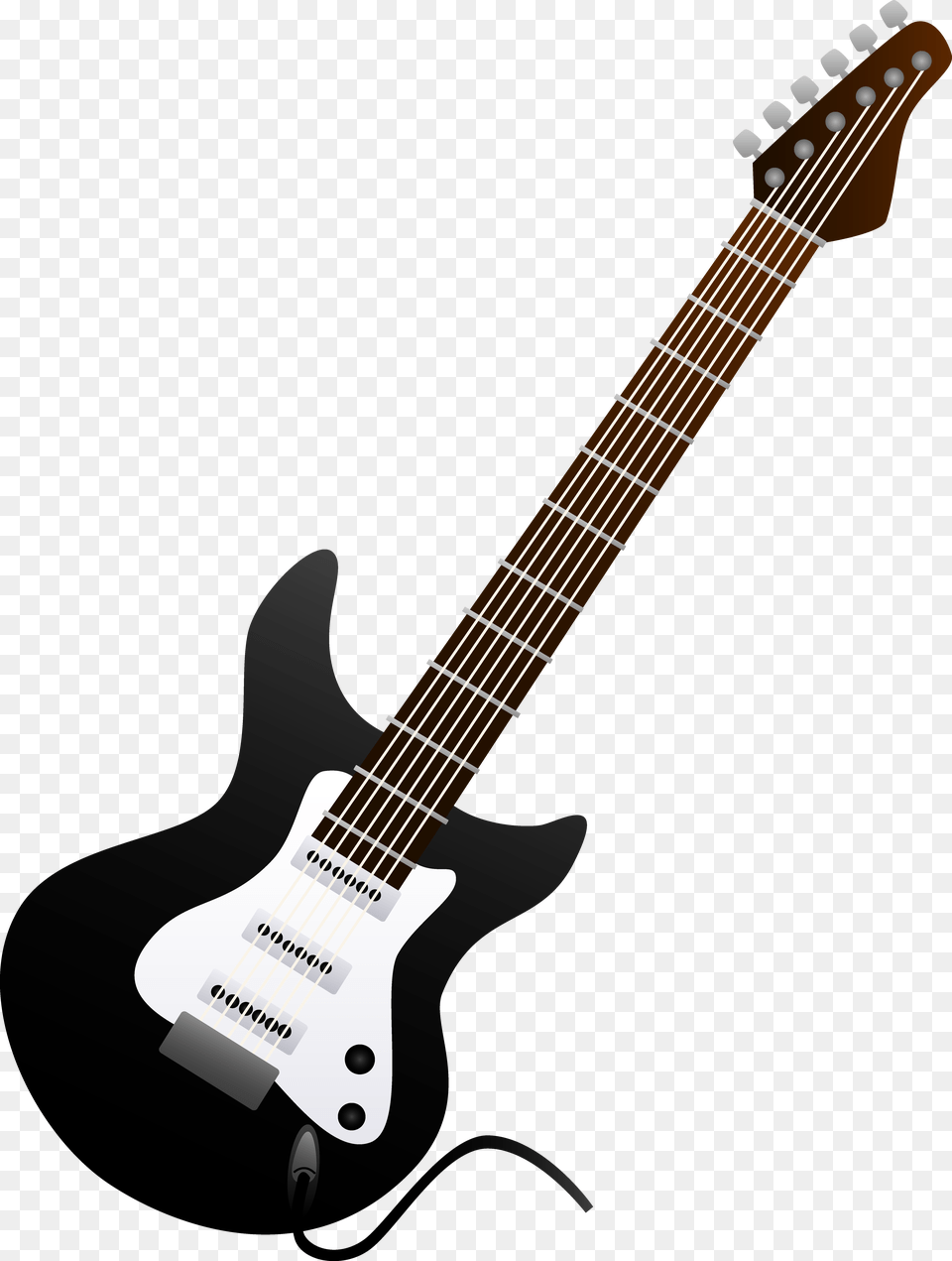 Electric Guitar Clipart Black And White, Electric Guitar, Musical Instrument, Bass Guitar Png