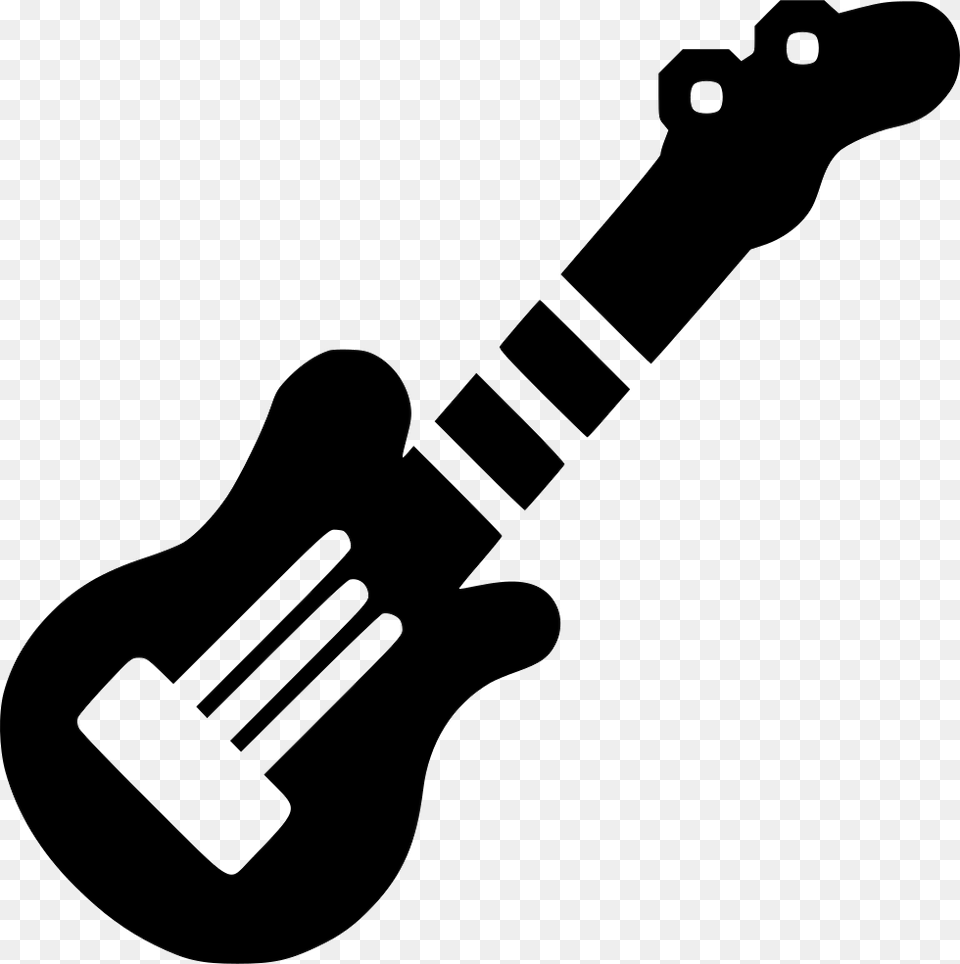 Electric Guitar Comments Music, Bass Guitar, Musical Instrument, Smoke Pipe, Stencil Png