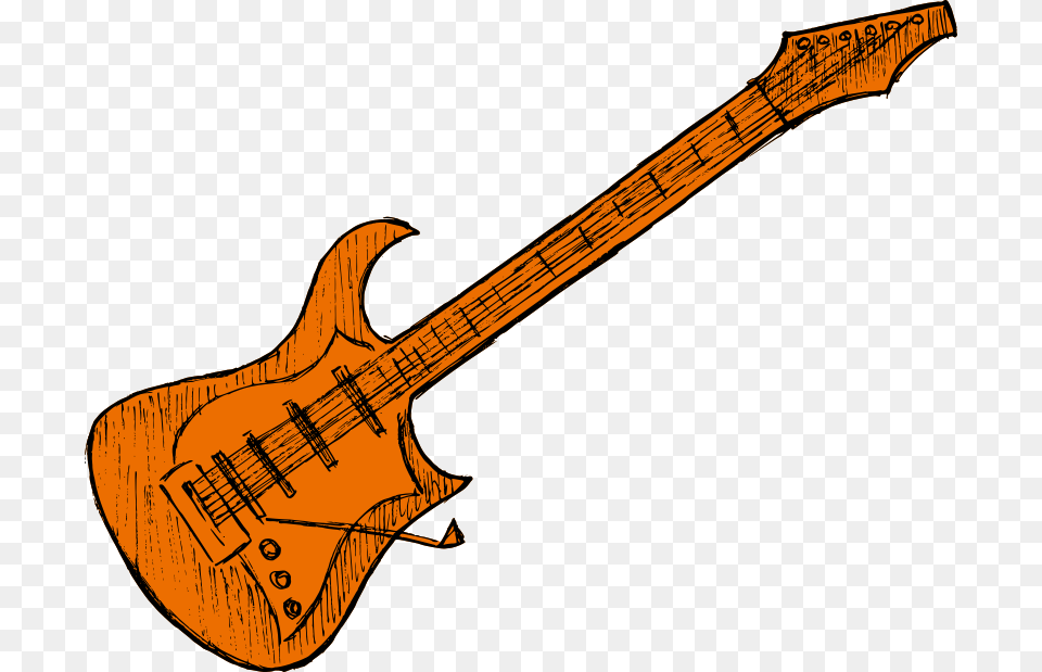 Electric Guitar Drawing 2 Bass Guitar, Bass Guitar, Musical Instrument Png Image