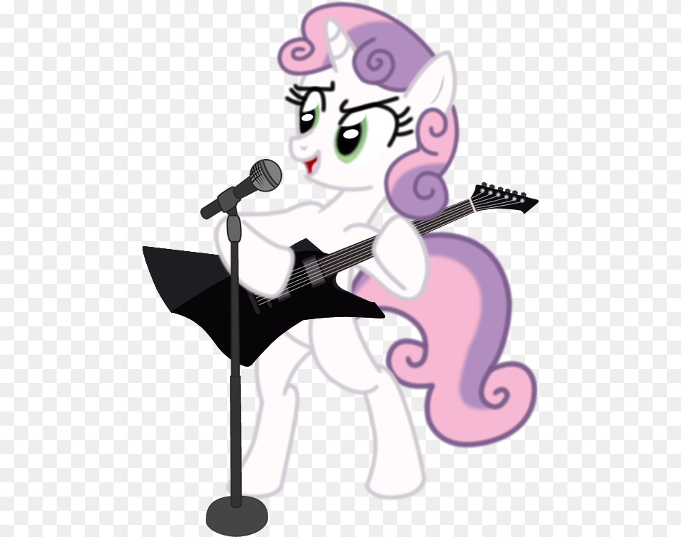 Electric Guitar Guitar Heavy Metal Instrument Sweetie Belle Guitar, Baby, Person, Performer, Face Free Png Download