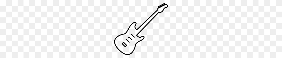 Electric Guitar Icons Noun Project, Gray Free Transparent Png