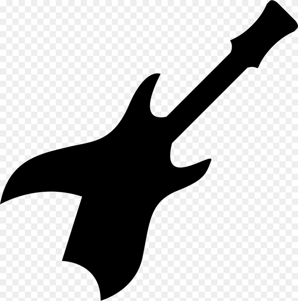 Electric Guitar Musical Instrument Black Silhouette Icon, Musical Instrument, Stencil, Person Free Transparent Png