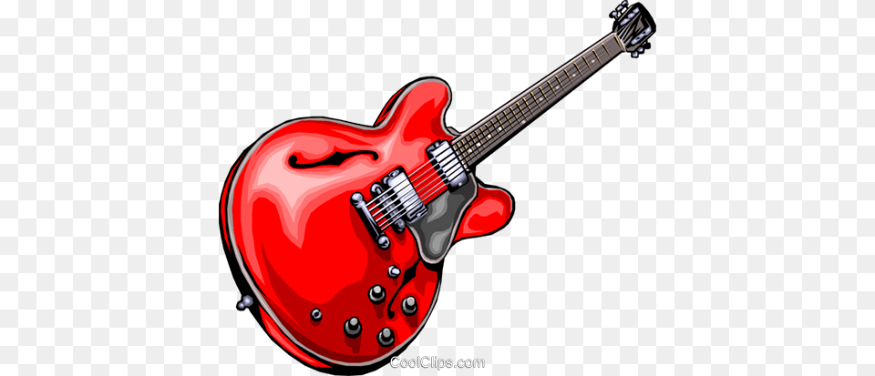 Electric Guitar Royalty Vector Clip Art Illustration, Electric Guitar, Musical Instrument Free Png