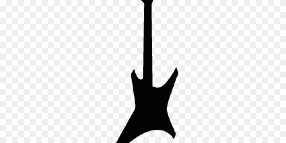 Electric Guitar Silhouette, Musical Instrument Png