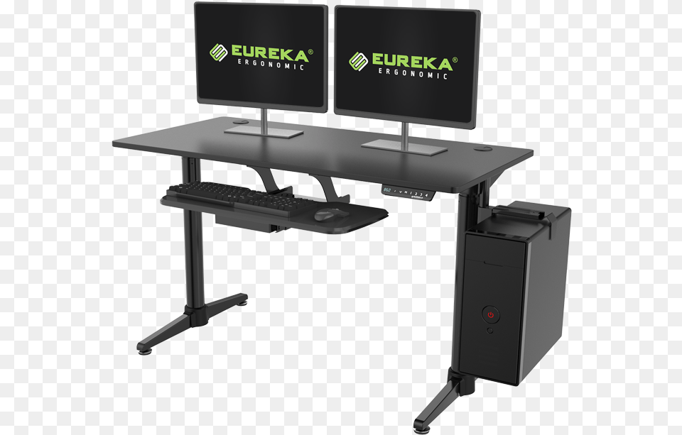 Electric Height Adjustable Desk Eureka Ergonomic Electric Height Adjustable Desk, Computer, Electronics, Furniture, Table Png