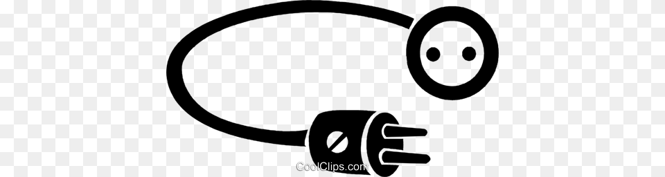 Electric Plug Royalty Vector Clip Art Illustration, Adapter, Electronics, Device, Grass Free Png