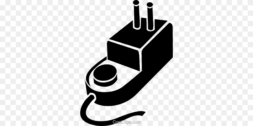 Electric Plug Royalty Vector Clip Art Illustration, Adapter, Electronics, Smoke Pipe Free Png