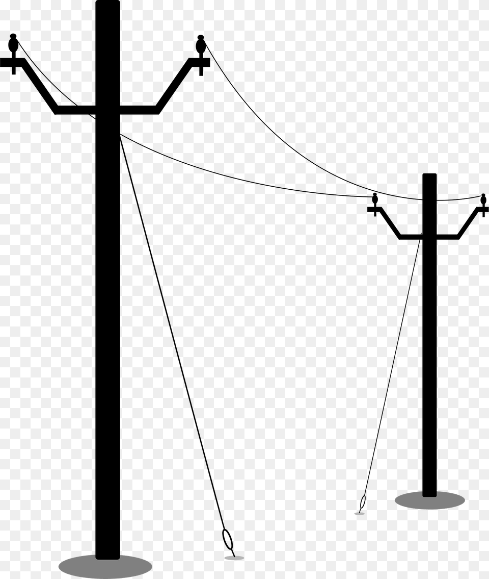 Electric Poles And Lines Clipart, Utility Pole, Bow, Weapon Png Image