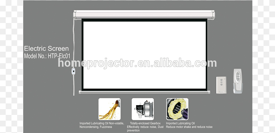 Electric Projector Screen For Led Digital Projector Display Device, Electronics, Projection Screen Free Png