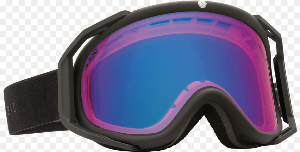 Electric Rig Matte Black Snow Goggles Snow Goggles, Accessories, Clothing, Hardhat, Helmet Png Image