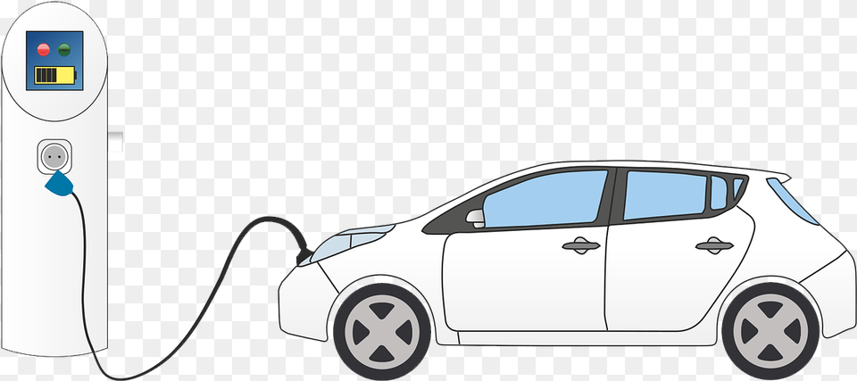 Electric Vehicle, Car, Transportation, Machine, Wheel Png Image