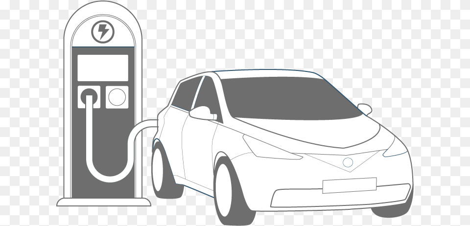 Electric Vehicle, Machine, Car, Transportation, Gas Pump Png Image