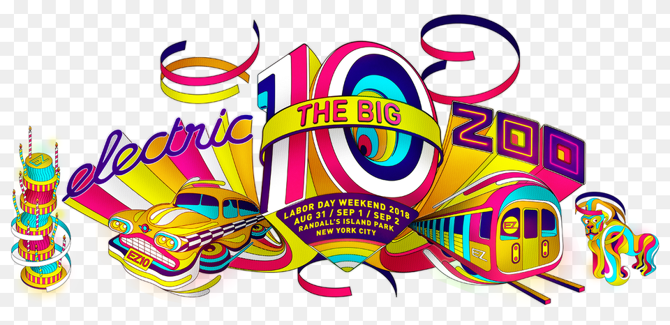 Electric Zoo, Art, Graphics, Advertisement, Poster Free Png