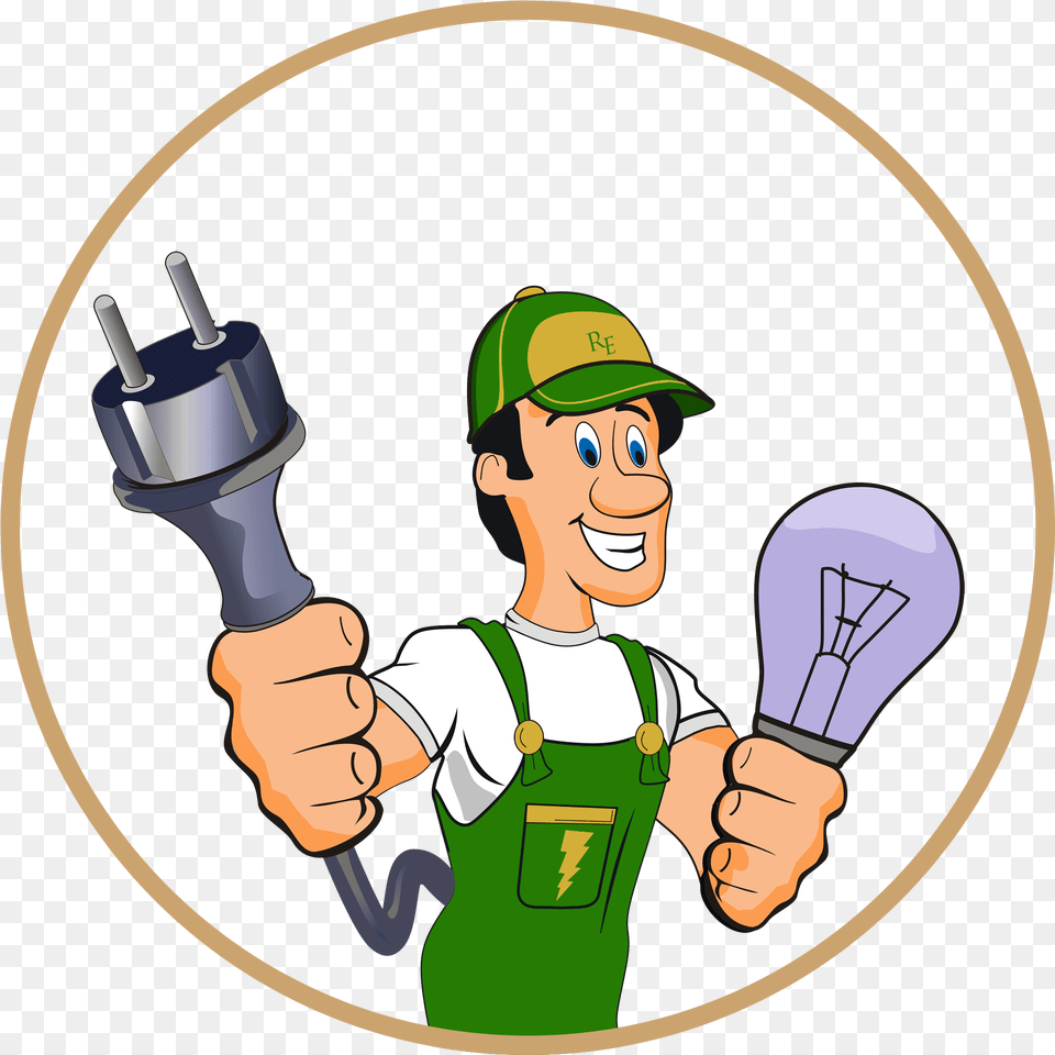 Electrical Clipart Work Electrician Clipart, Light, Baby, Person, Face Png