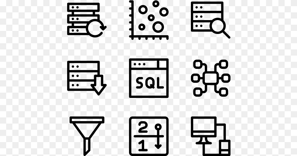 Electrical Equipment Icon Pack, Gray Png Image