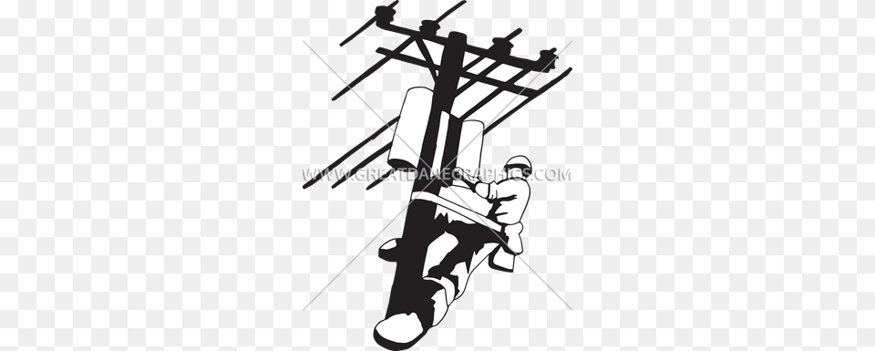 Electrical Lineman Production Ready Artwork For T Shirt Printing, Utility Pole, Bow, Weapon, Baby Png