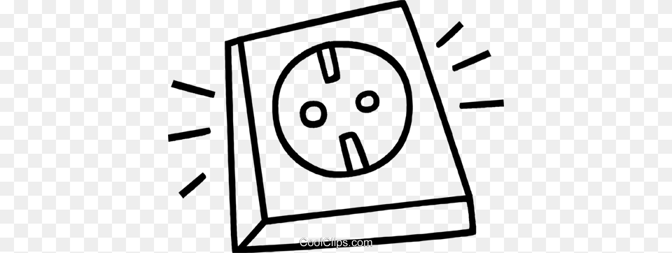 Electrical Outlet Royalty Vector Clip Art Illustration, Adapter, Electrical Device, Electrical Outlet, Electronics Png Image