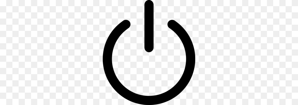 Electrical Switches Computer Icons Push Button Power Symbol, Gray Free Transparent Png