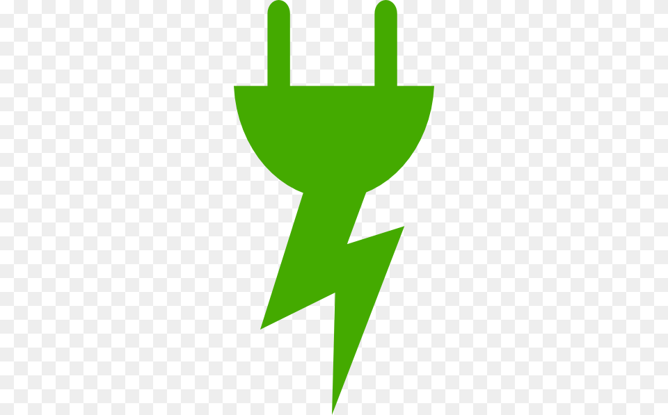Electricity Clipart Arrow, Symbol, Green Png Image
