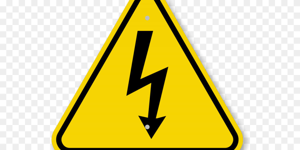 Electricity Clipart Electric Shock Triangles In Daily Life, Sign, Symbol, Road Sign Free Png Download
