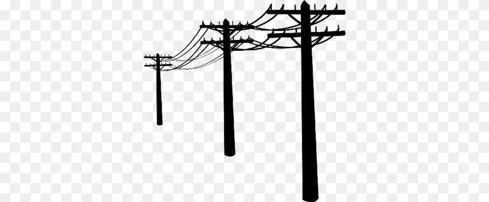 Electricity Clipart Telephone Line, Gray Png