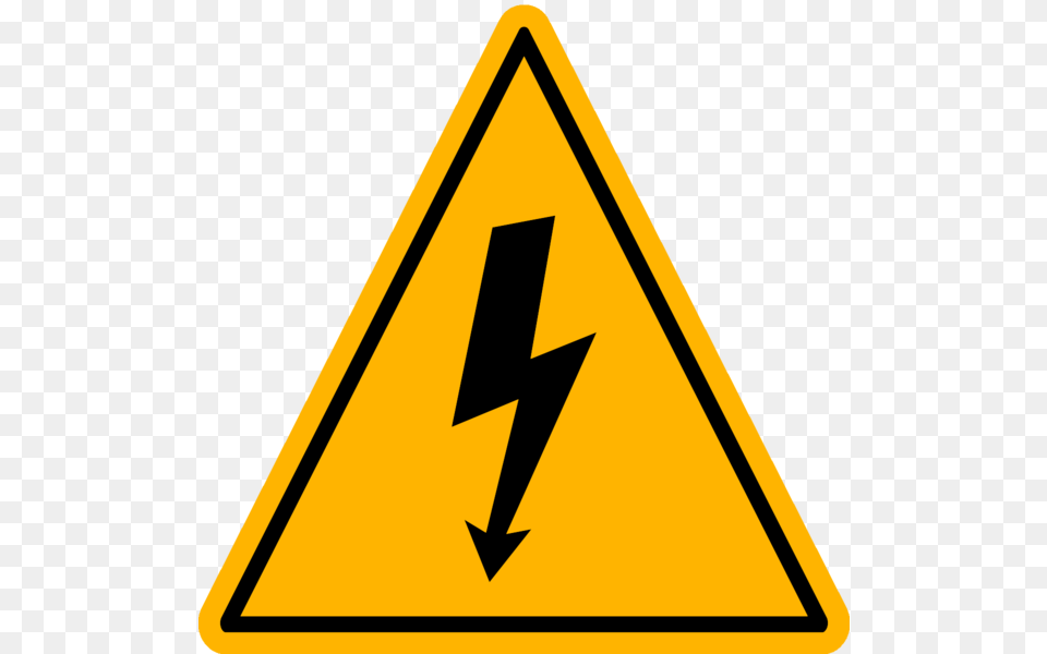 Electricity Hazard Sign High Safety Voltage Clipart Safety Signs High Voltage, Symbol, Road Sign Free Png