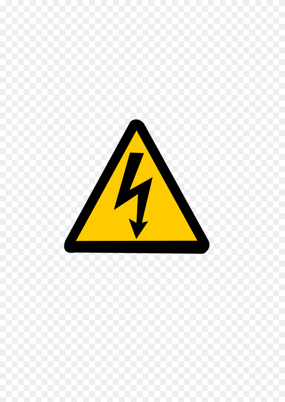 Electricity Warning Sign, Symbol, Triangle Free Png