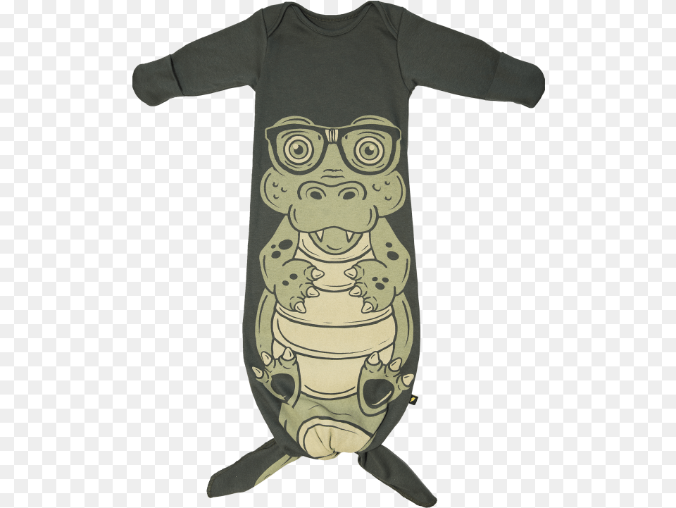 Electrik Kidz Knotted Gown Aligator Monkey, Clothing, T-shirt, Baby, Person Free Transparent Png